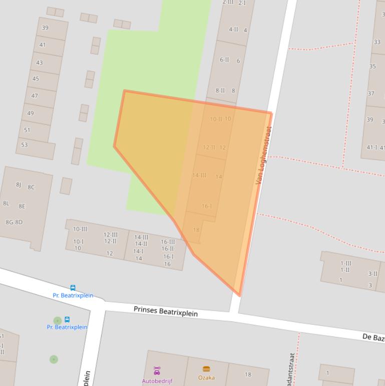 Kaart van postcodegebied 2033XR.