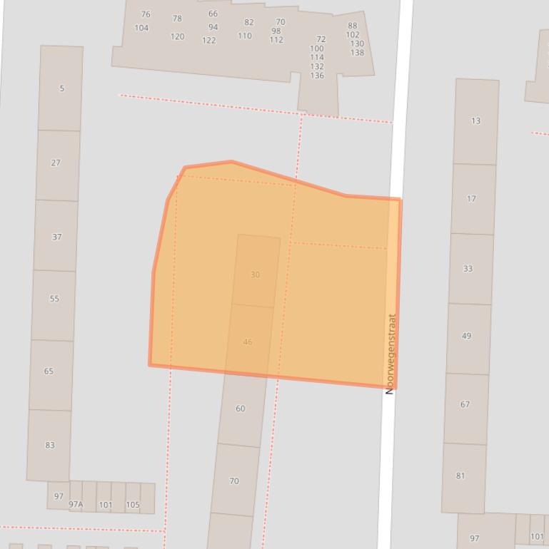 Kaart van postcodegebied 2034AH.