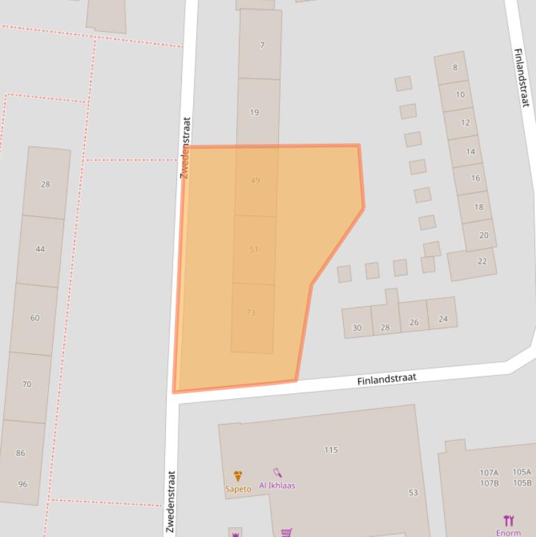Kaart van postcodegebied 2034AL.