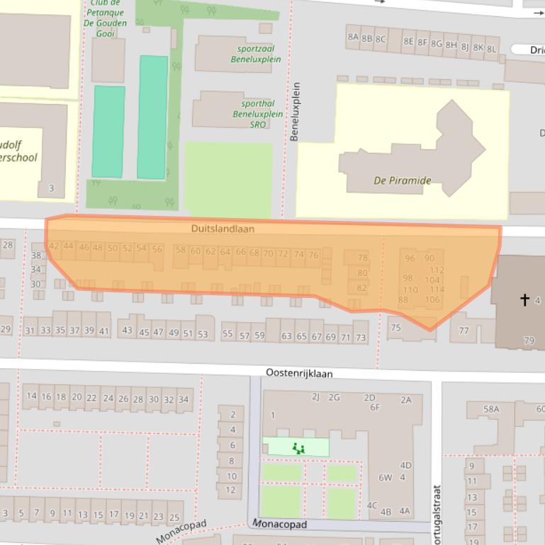 Kaart van postcodegebied 2034BD.