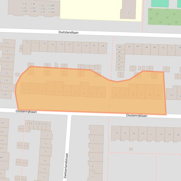 Kaart van postcodegebied 2034BE.