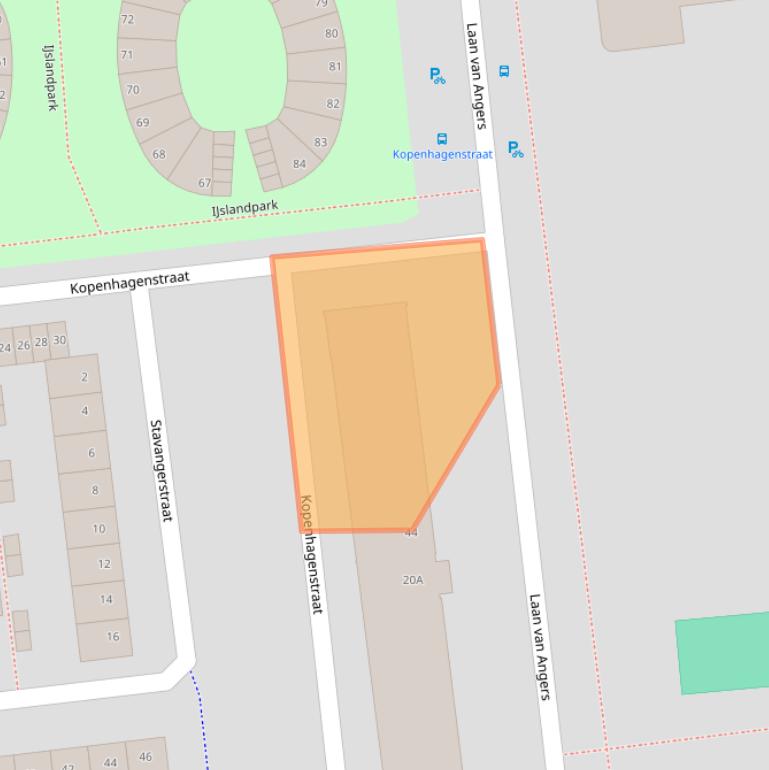 Kaart van postcodegebied 2034CJ.