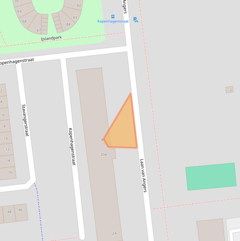 Kaart van postcodegebied 2034CK.