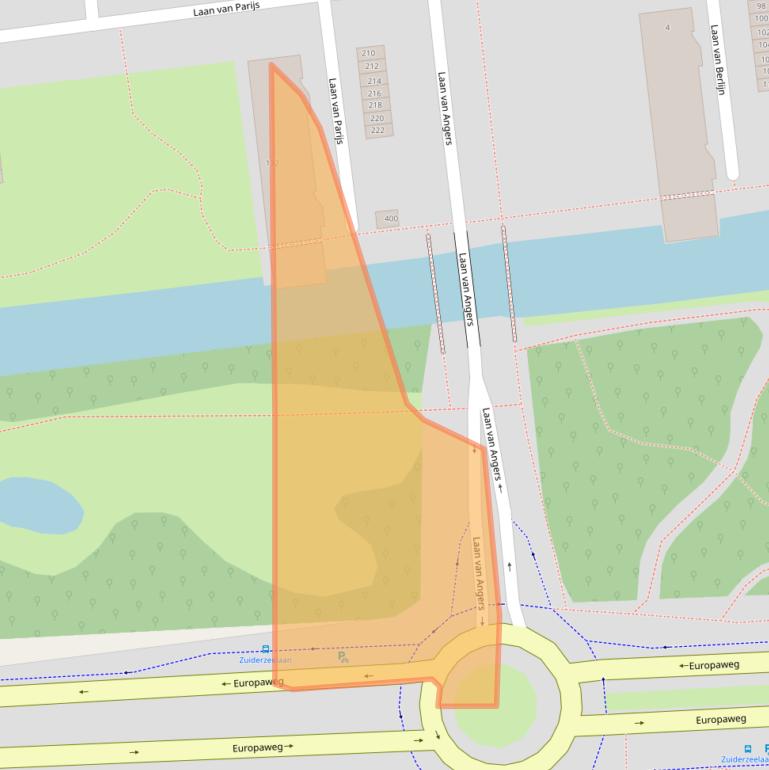 Kaart van postcodegebied 2034EJ.