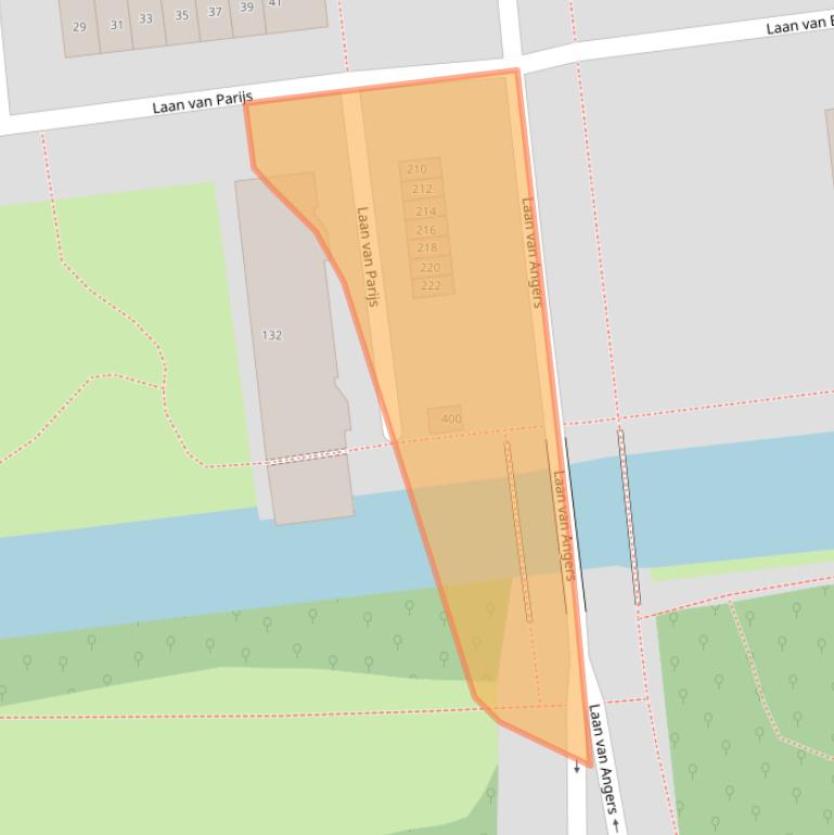 Kaart van postcodegebied 2034EL.