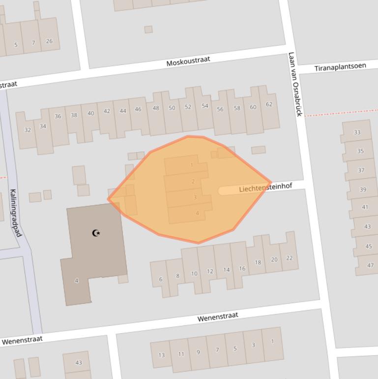 Kaart van postcodegebied 2034EZ.