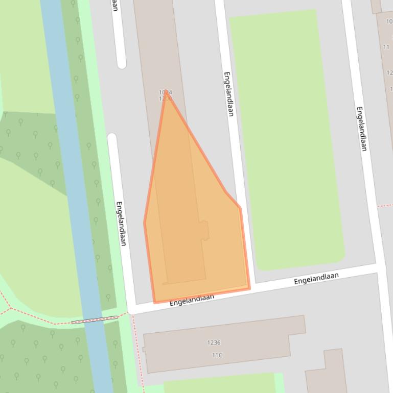 Kaart van postcodegebied 2034GJ.