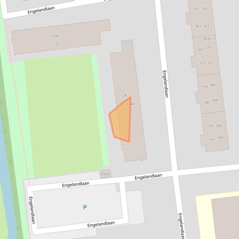 Kaart van postcodegebied 2034GM.