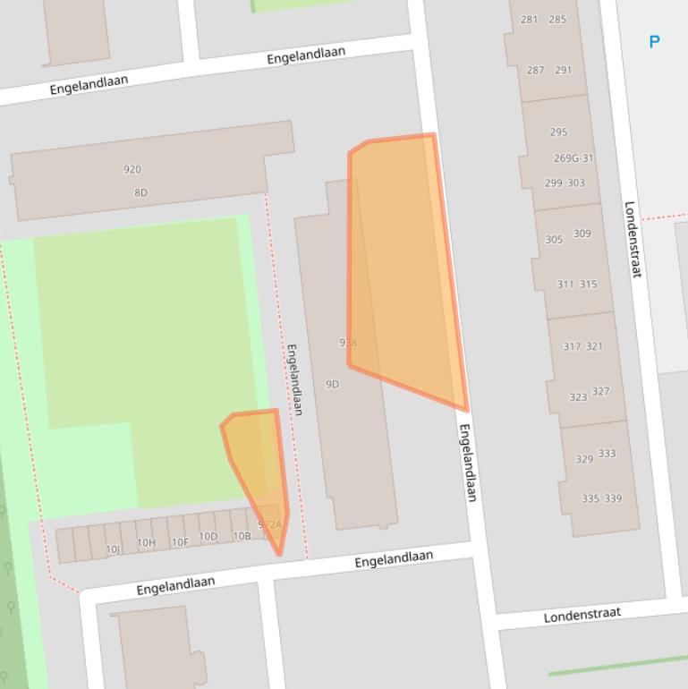Kaart van postcodegebied 2034HR.