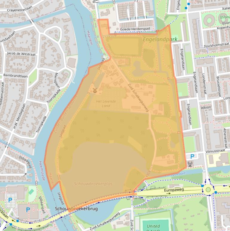 Kaart van postcodegebied 2034JD.