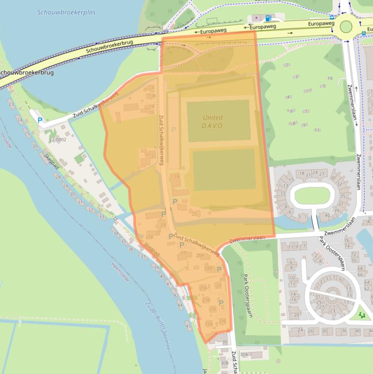 Kaart van postcodegebied 2034JE.