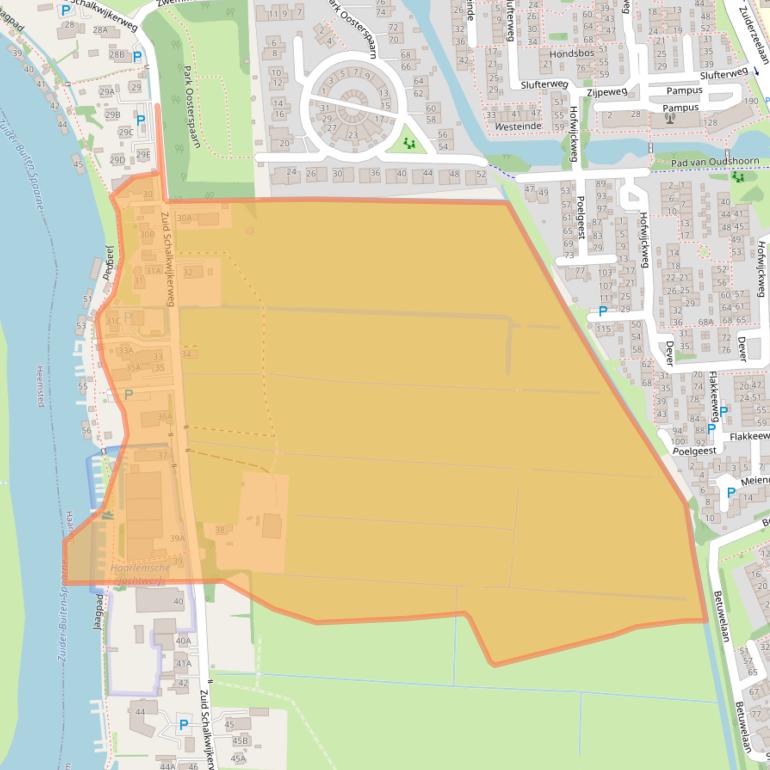 Kaart van postcodegebied 2034JG.