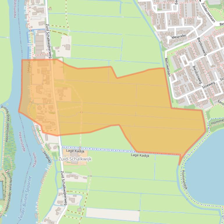 Kaart van postcodegebied 2034JH.