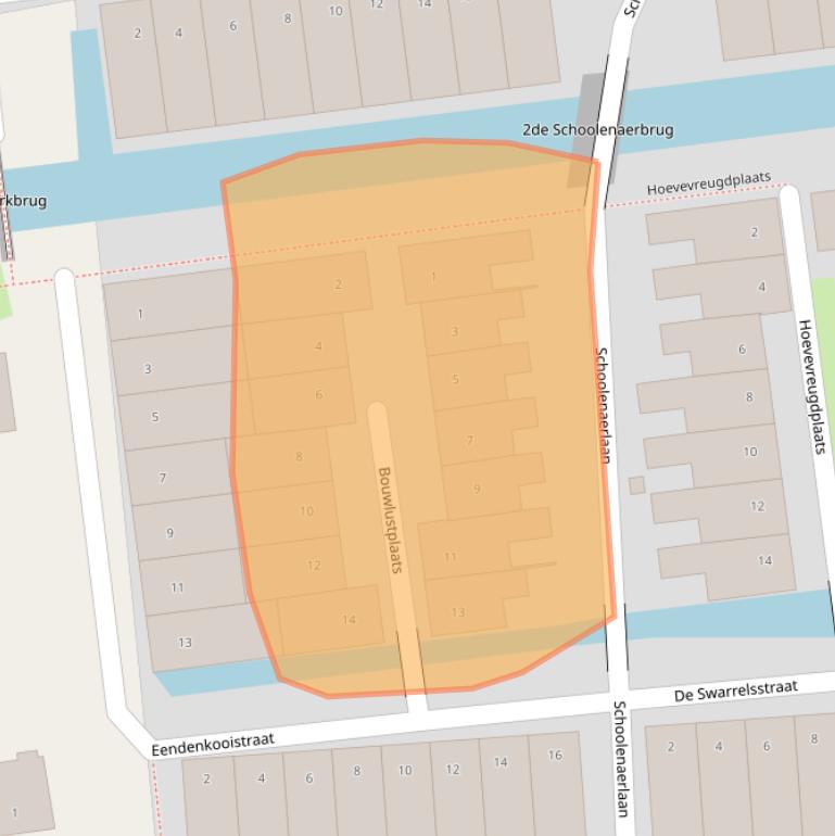 Kaart van postcodegebied 2034KG.
