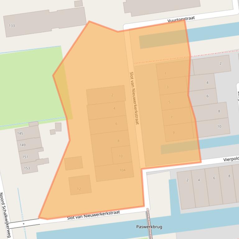 Kaart van postcodegebied 2034KK.