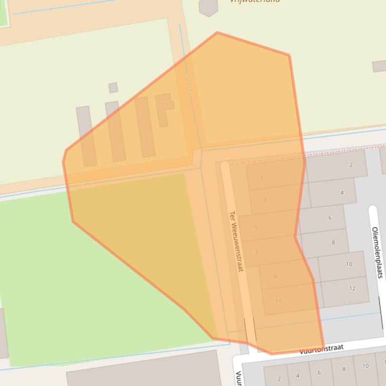 Kaart van postcodegebied 2034KN.