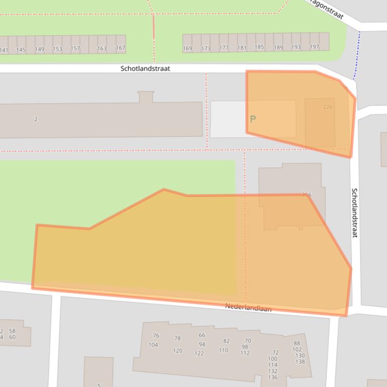 Kaart van postcodegebied 2034LH.