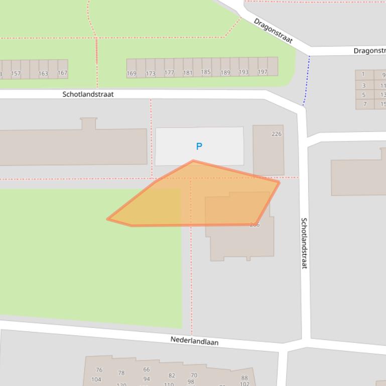 Kaart van postcodegebied 2034LK.