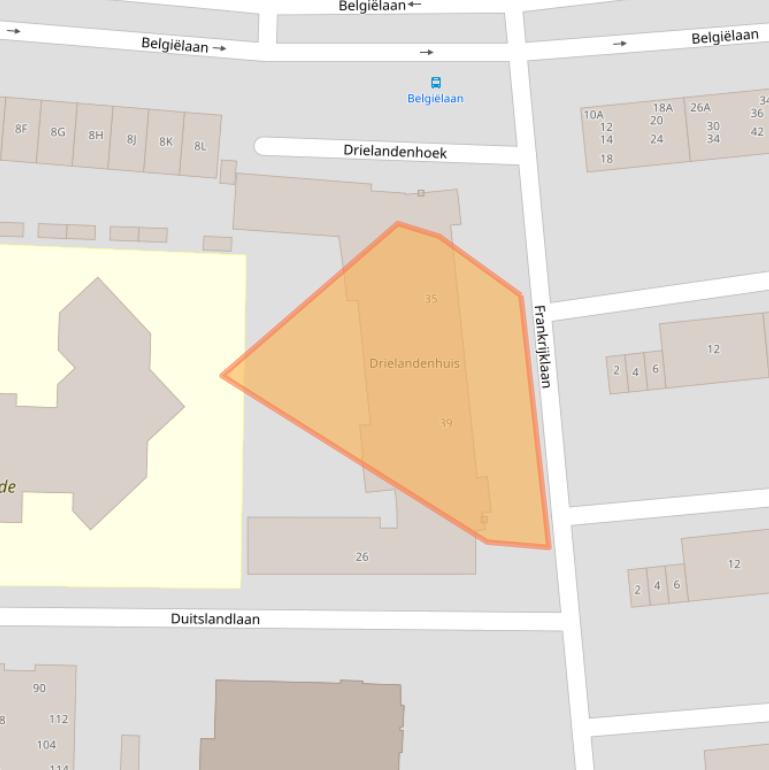 Kaart van postcodegebied 2034LT.