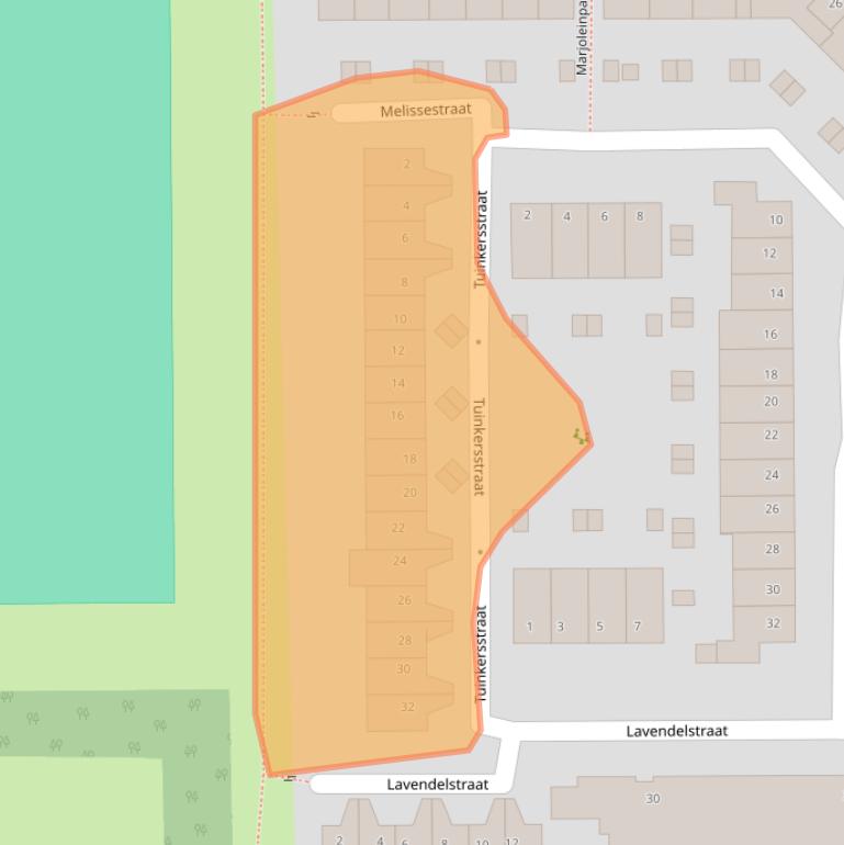 Kaart van postcodegebied 2034MH.