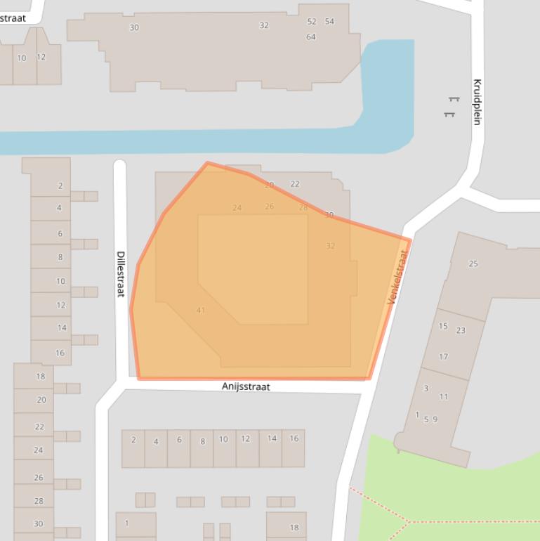 Kaart van postcodegebied 2034ML.