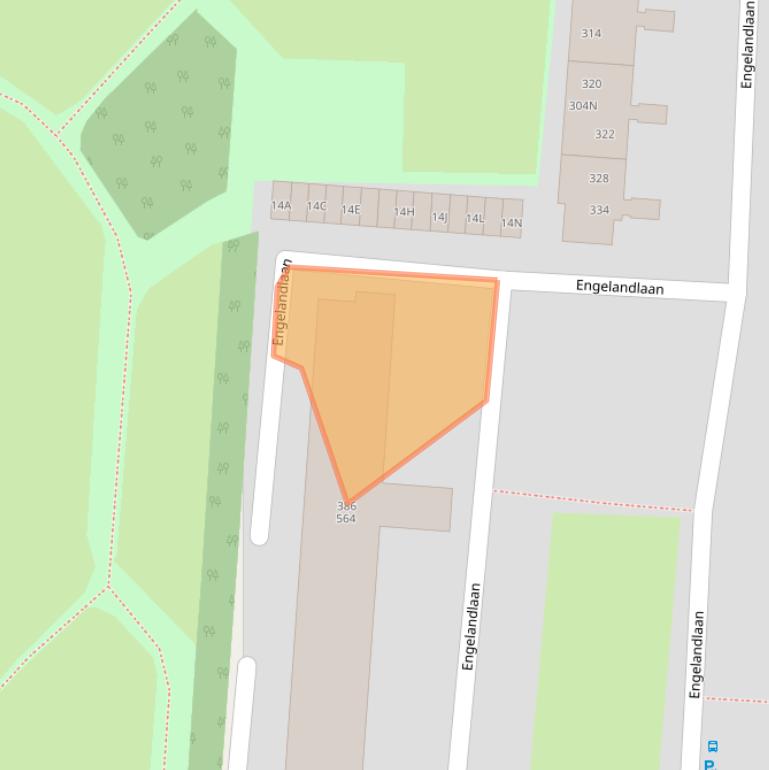 Kaart van postcodegebied 2034NN.