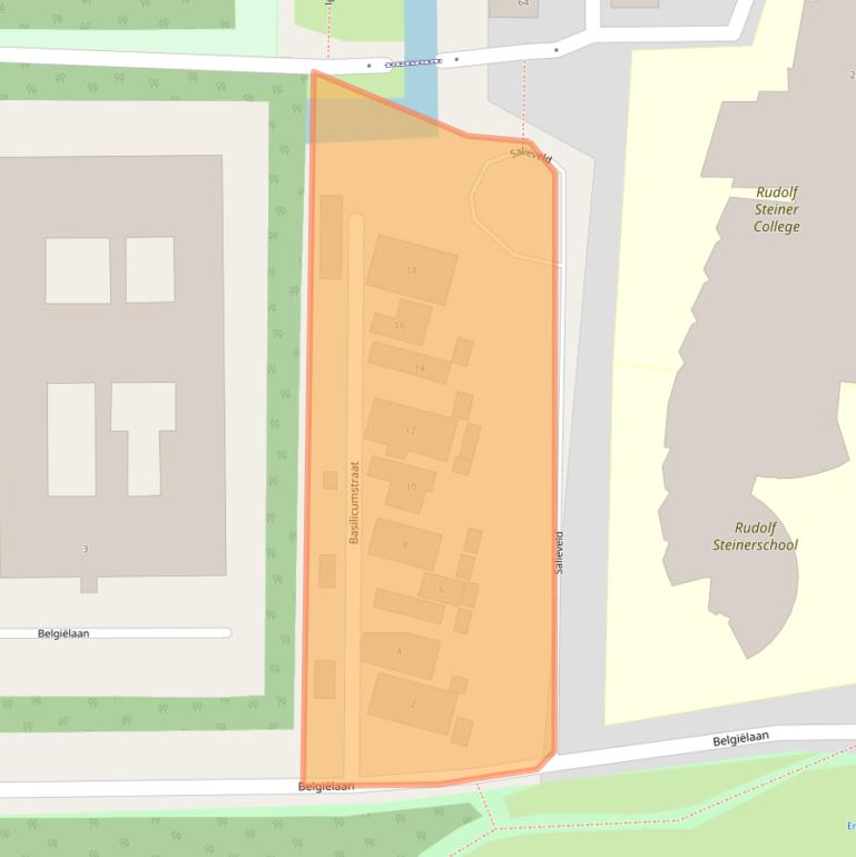 Kaart van postcodegebied 2034NW.