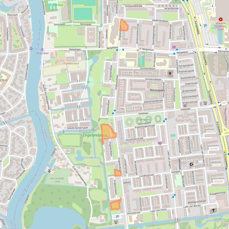 Kaart van postcodegebied 2034PG.