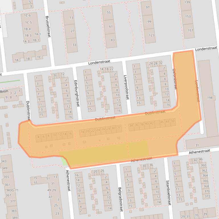 Kaart van postcodegebied 2034PV.