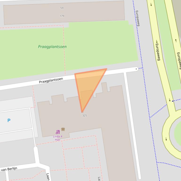 Kaart van postcodegebied 2034SK.