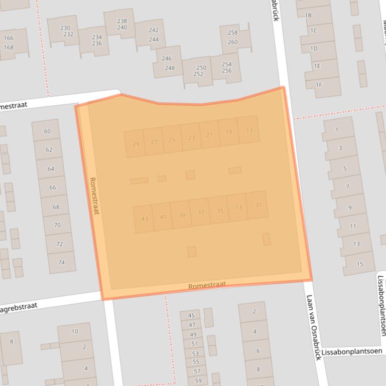 Kaart van postcodegebied 2034VD.