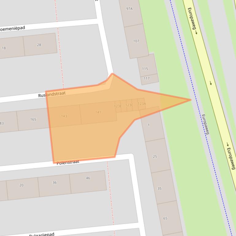 Kaart van postcodegebied 2034XD.