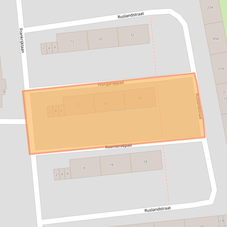 Kaart van postcodegebied 2034XH.