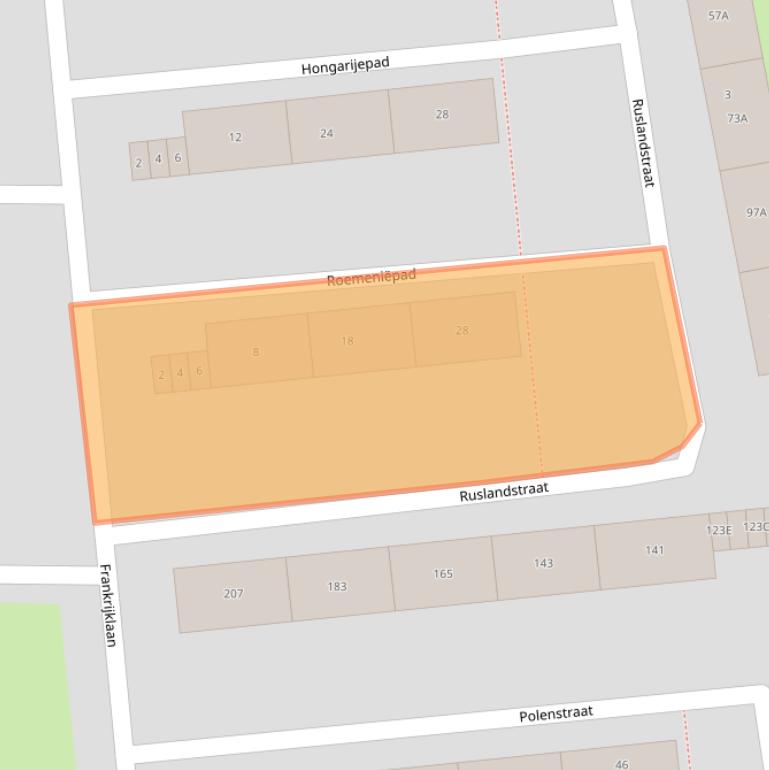 Kaart van postcodegebied 2034XJ.