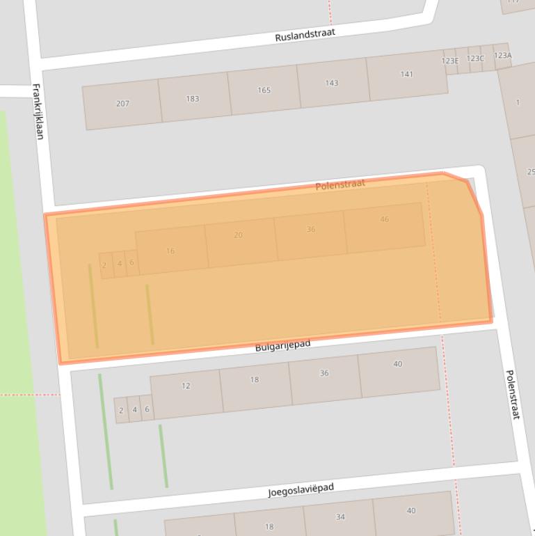 Kaart van postcodegebied 2034XR.