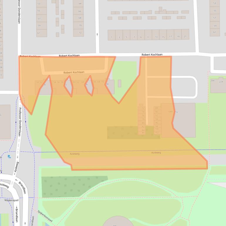 Kaart van postcodegebied 2035BD.