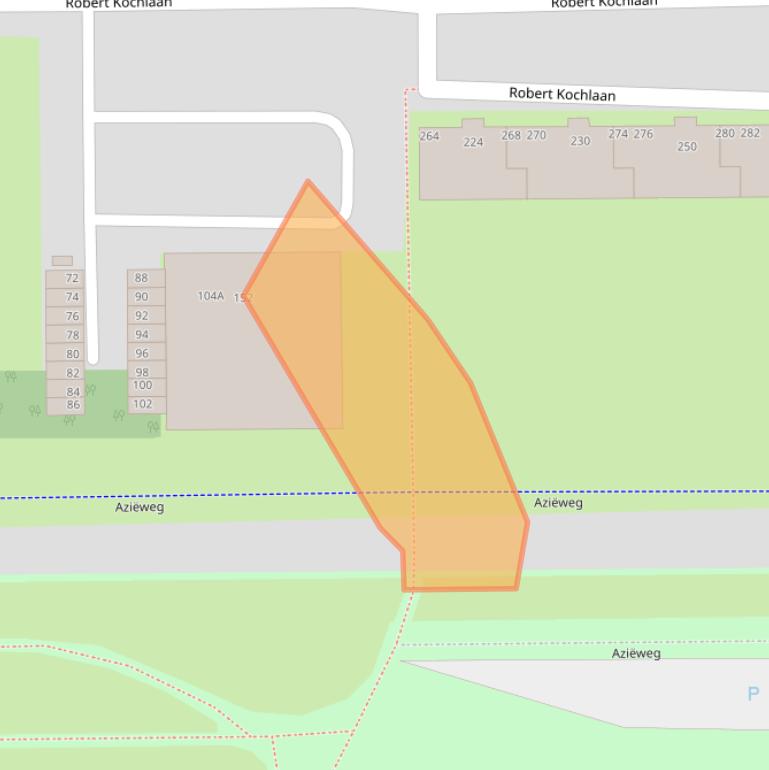 Kaart van postcodegebied 2035BG.