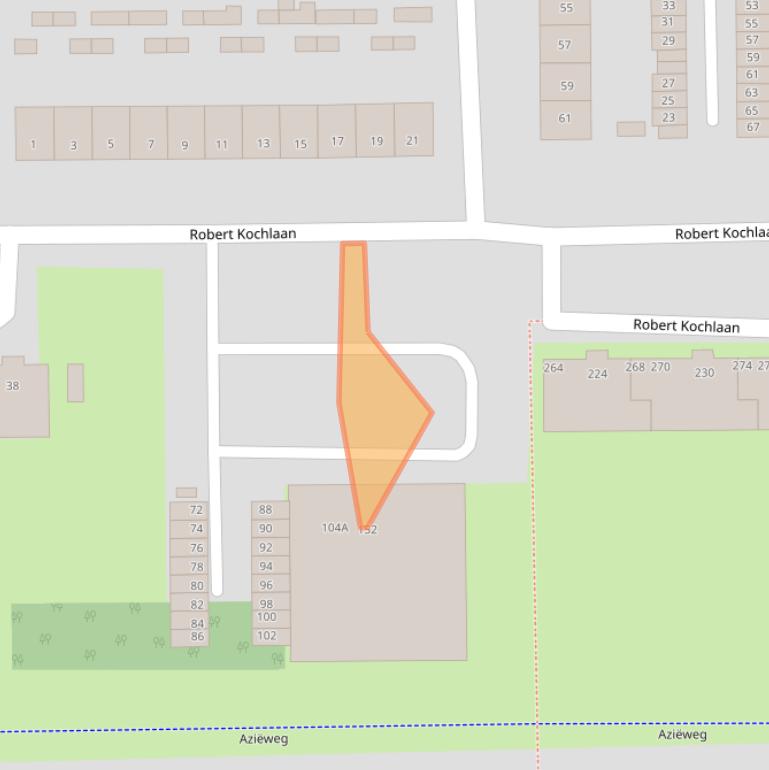 Kaart van postcodegebied 2035BH.