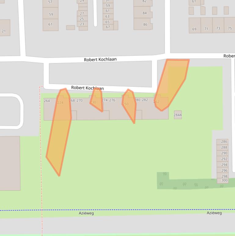 Kaart van postcodegebied 2035BJ.