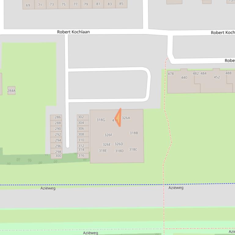 Kaart van postcodegebied 2035BM.