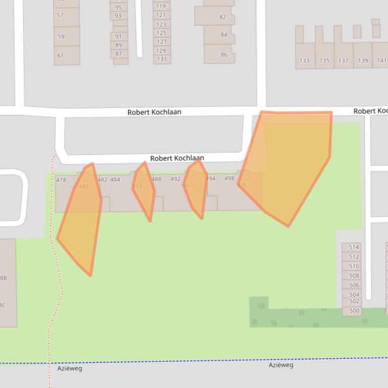 Kaart van postcodegebied 2035BP.