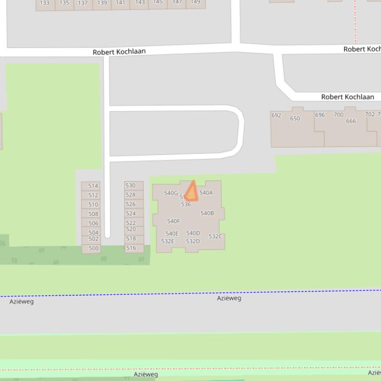 Kaart van postcodegebied 2035BT.