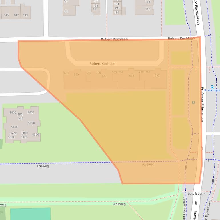 Kaart van postcodegebied 2035BW.