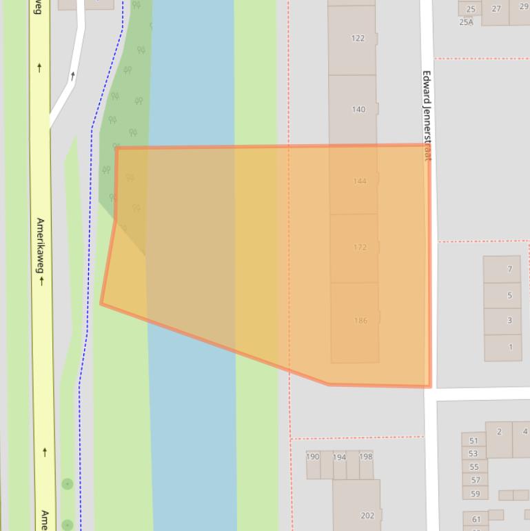 Kaart van postcodegebied 2035ES.