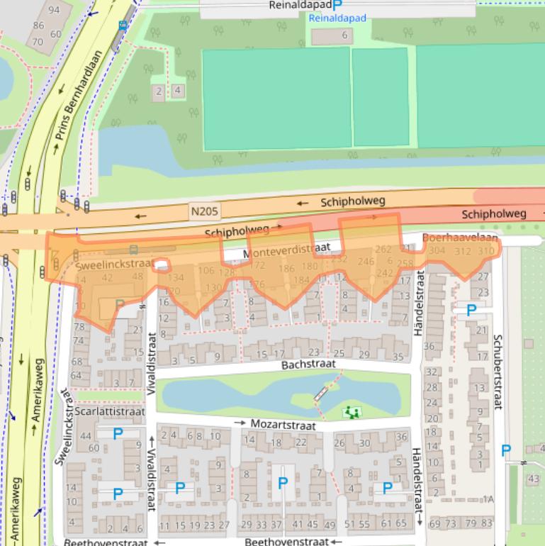 Kaart van postcodegebied 2035PH.