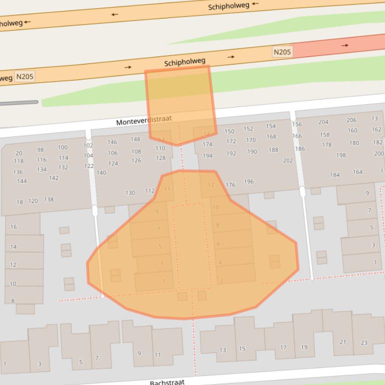Kaart van postcodegebied 2035PR.