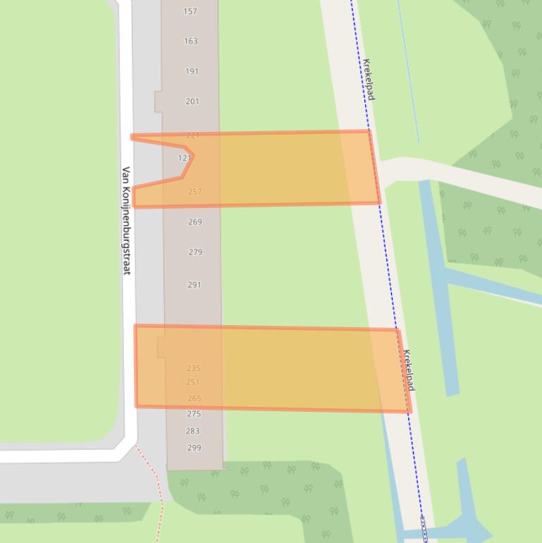 Kaart van postcodegebied 2035XL.