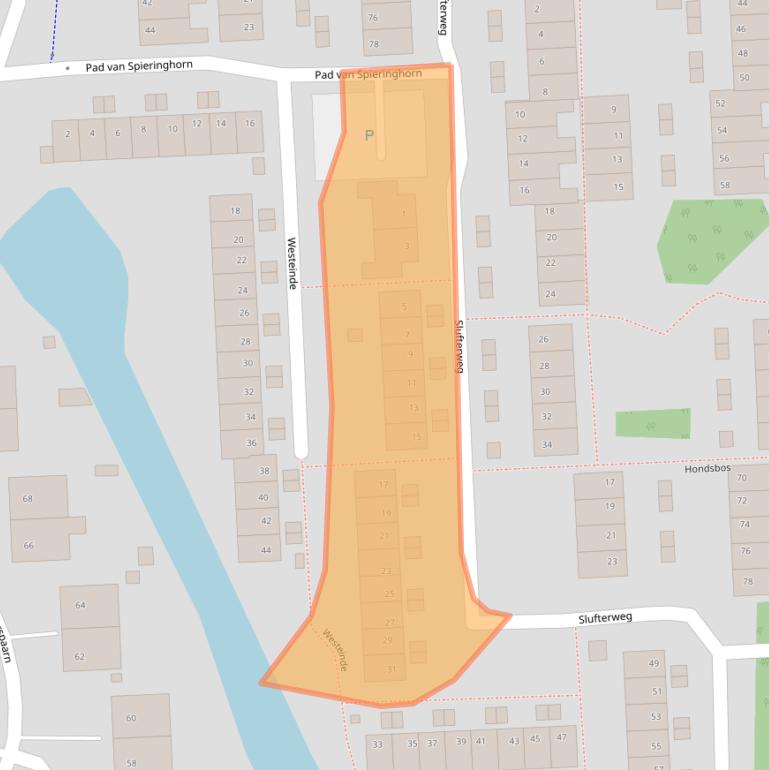 Kaart van postcodegebied 2036JH.