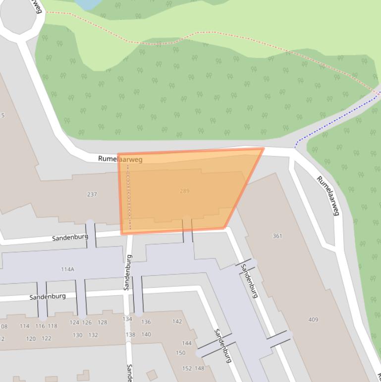 Kaart van postcodegebied 2036PG.