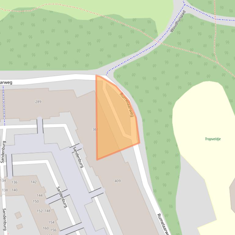 Kaart van postcodegebied 2036PH.